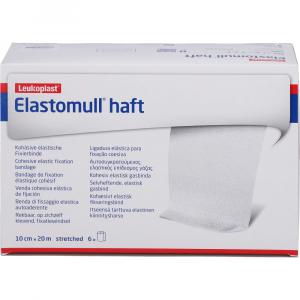 ELASTOMULL haft 10 cmx20 m Fixierbinde weiß