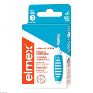 ELMEX Interdentalbürsten ISO Gr.3 0,6 mm blau