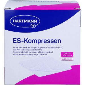 ES-KOMPRESSEN steril 10x10 cm 12fach Großpackung