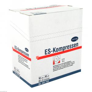 ES-KOMPRESSEN steril 10x10 cm 8fach