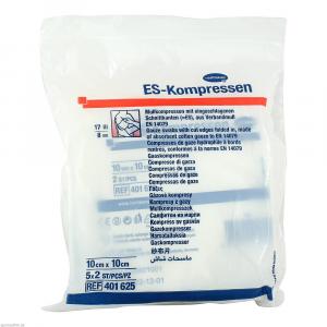 ES-KOMPRESSEN steril 10x10 cm 8fach