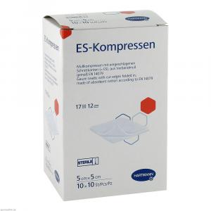 ES-KOMPRESSEN steril 5x5 cm 12fach Großpackung