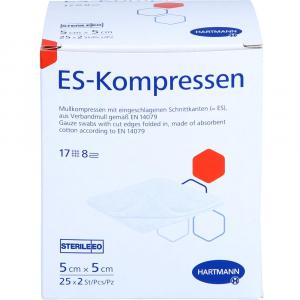 ES-KOMPRESSEN steril 5x5 cm 8fach