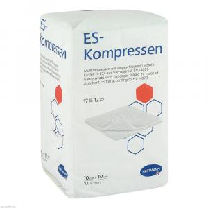 ES-KOMPRESSEN unsteril 10x10 cm 12fach