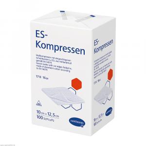 ES-KOMPRESSEN unsteril 10x12,5 cm 16fach