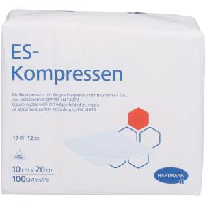 ES-KOMPRESSEN unsteril 10x20 cm 12fach