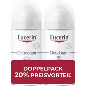 EUCERIN Deodorant Roll-on 0% Aluminium Doppelpack