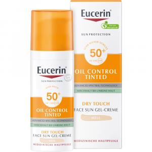 EUCERIN Sun Oil Control tinted Creme LSF 50+ hell