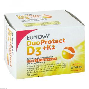 EUNOVA DuoProtect D3+K2 2000 I.E./80 μg Kapseln