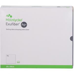 EXUFIBER Ag+ 20x30 cm gelbild.Faserverb.m.Silber