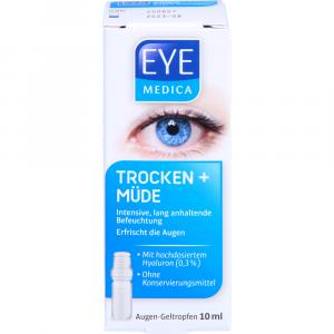 EYEMEDICA trocken+müde 0,3% Hyaluron Aug.-Geltro.