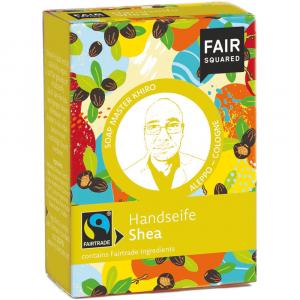 FAIR SQUARED Fairtrade Jubiläum Handseife Shea