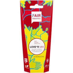 FAIR SQUARED Kondome LOVER MIX Erdbeeraroma