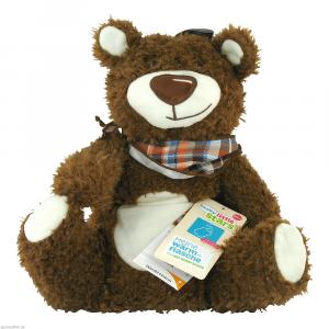 FASHY Wärmflasche Braunbär mit Halstuch