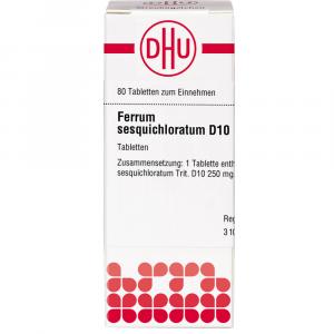 FERRUM SESQUICHLORATUM D 10 Tabletten