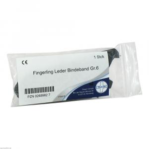 FINGERLING Leder Gr.6 m.Bindeband