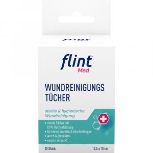 FLINT Med Wundreinigungstücher steril 12,5x18 cm