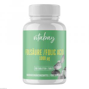 FOLSÄURE 1000 μg Calcium-L-Methylfolat vegan Tabl.