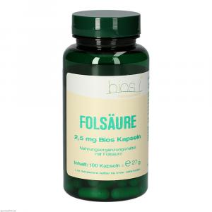 FOLSÄURE 2,5 mg Bios Kapseln