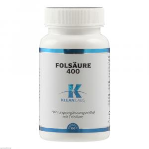 FOLSÄURE 400 μg KLEAN LABS Kapseln