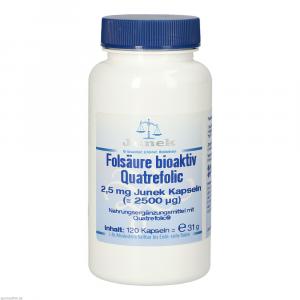 FOLSÄURE BIOAKTIV Quatrefolic 2,5 mg Junek Kapseln