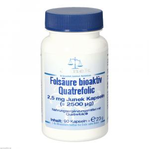 FOLSÄURE BIOAKTIV Quatrefolic 2,5 mg Junek Kapseln