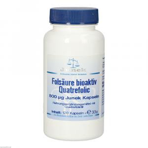 FOLSÄURE BIOAKTIV Quatrefolic 800 μg Junek Kapseln