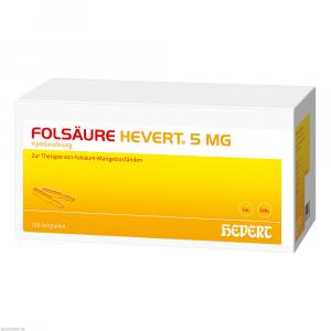 FOLSÄURE Hevert 5 mg Inj.-Lösung Ampullen