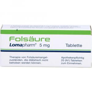 FOLSÄURE LOMAPHARM 5 mg Tabletten