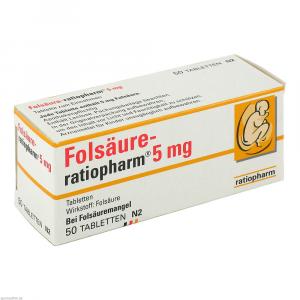 FOLSÄURE-RATIOPHARM 5 mg Tabletten