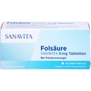 FOLSÄURE SANAVITA 5 mg Tabletten