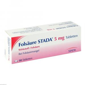FOLSÄURE STADA 5 mg Tabletten