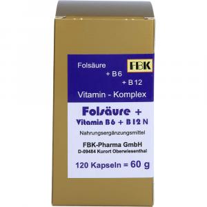 FOLSÄURE+VITAMIN B6+B12 Komplex N Kapseln