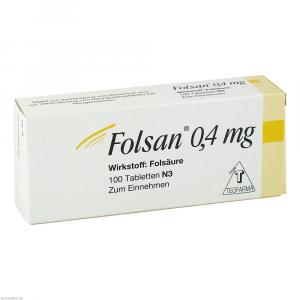 FOLSAN 0,4 mg Tabletten