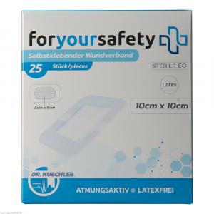FORYOURSAFETY selbstklebender Wundverband 10x10 cm