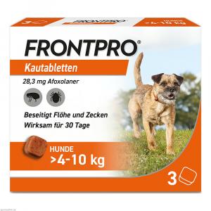 FRONTPRO 28 mg Kautabletten f.Hunde >4-10 kg