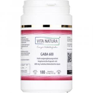 GABA GAMMA Amino-Buttersäure 600 mg Vegi-Kapseln
