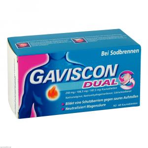 GAVISCON Dual 250mg/106,5mg/187,5mg Kautabletten