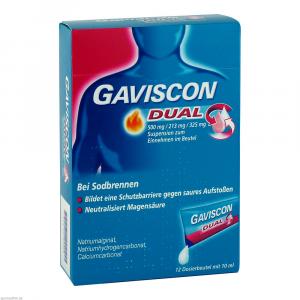 GAVISCON Dual 500mg/213mg/325mg Susp.z.Einn.Btl.