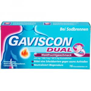 GAVISCON DUAL Waldfrucht 250mg/106,5mg/187,5mg KTA