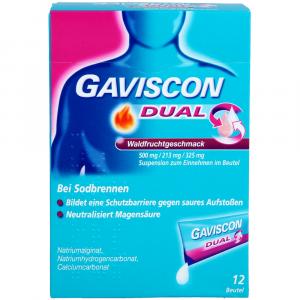 GAVISCON DUAL Waldfrucht 500mg/213mg/325mg SUE