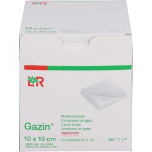 GAZIN Mullkomp.10x10 cm steril 12fach