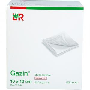GAZIN Mullkomp.10x10 cm steril 8fach