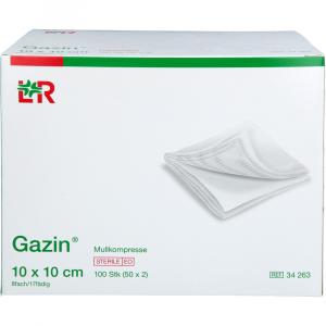 GAZIN Mullkomp.10x10 cm steril 8fach