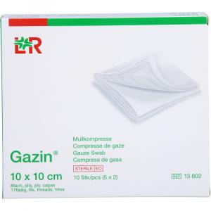 GAZIN Mullkomp.10x10 cm steril 8fach