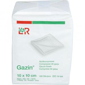 GAZIN Mullkomp.10x10 cm unsteril 8fach Op