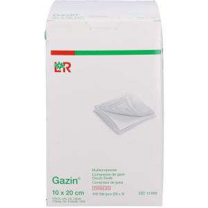 GAZIN Mullkomp.10x20 cm steril 12fach extra groß