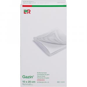 GAZIN Mullkomp.10x20 cm steril 8fach