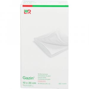 GAZIN Mullkomp.10x20 cm steril 8fach