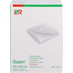 GAZIN Mullkomp.10x20 cm steril 8fach